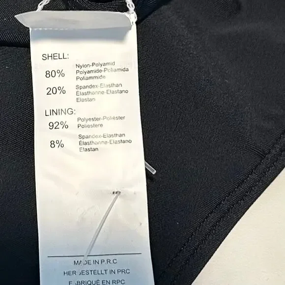 Womens Small Black One Piece V Wire Swimsuit Deep V Neck Crisscross Back Straps - Picture 9 of 10